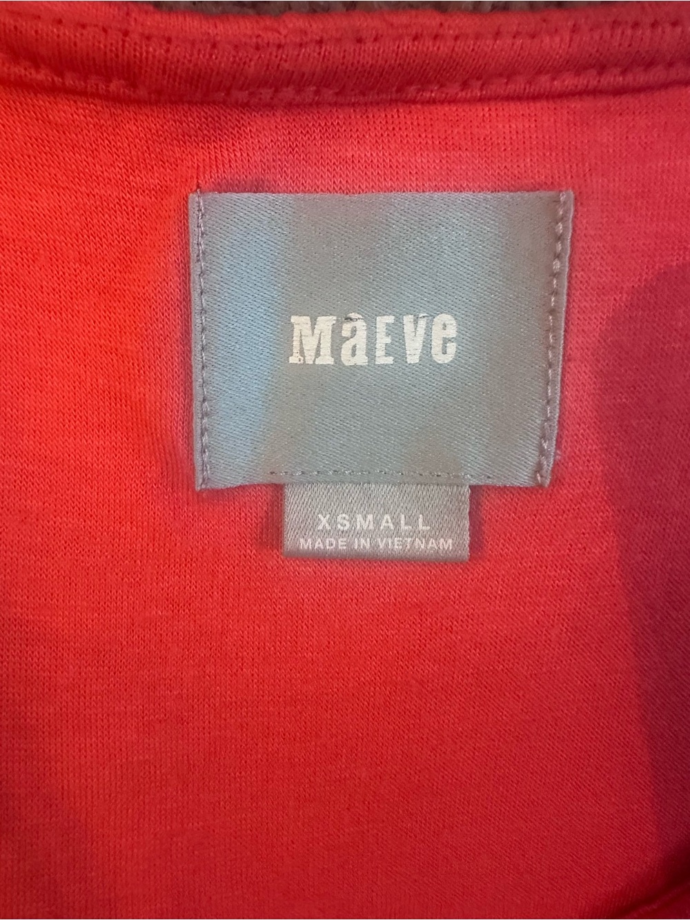 Maeve Coral Scoop-Neck Textured Mini Dress - Picture 8 of 9